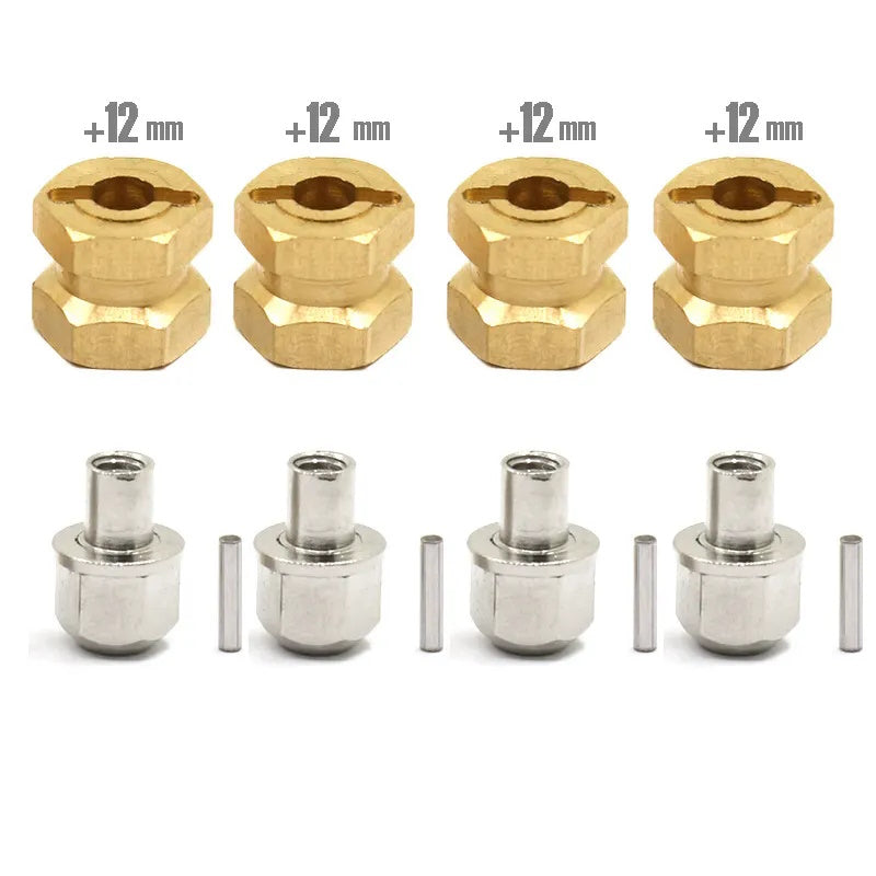 Powerhobby 12mm Brass Hex Wheels Hub Drive Adapter Axial SCX10