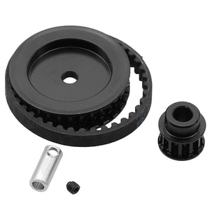 Powerhobby 12T 30T Gearbox Belt Drive Gear Set Black FOR Traxxas TRX-4 TRX-6