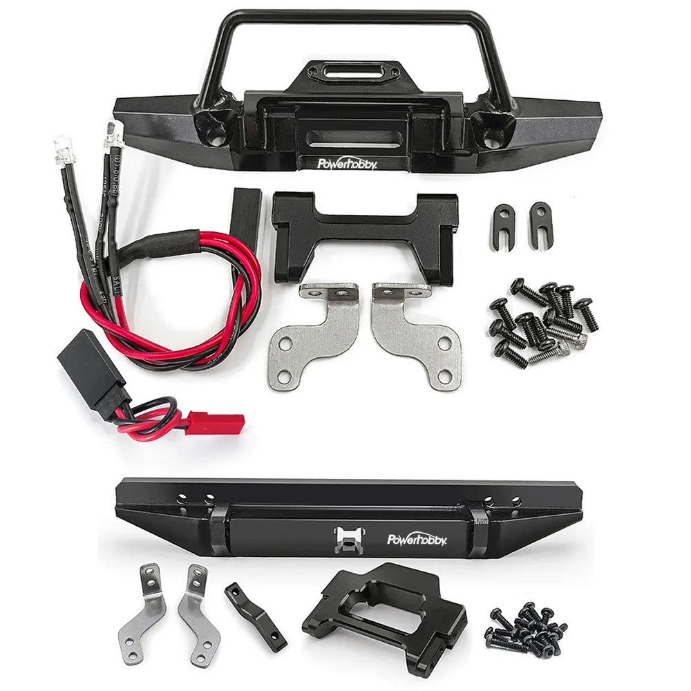 Powerhobby Front and Rear Bumper w Lights FOR Traxxas TRX-4M