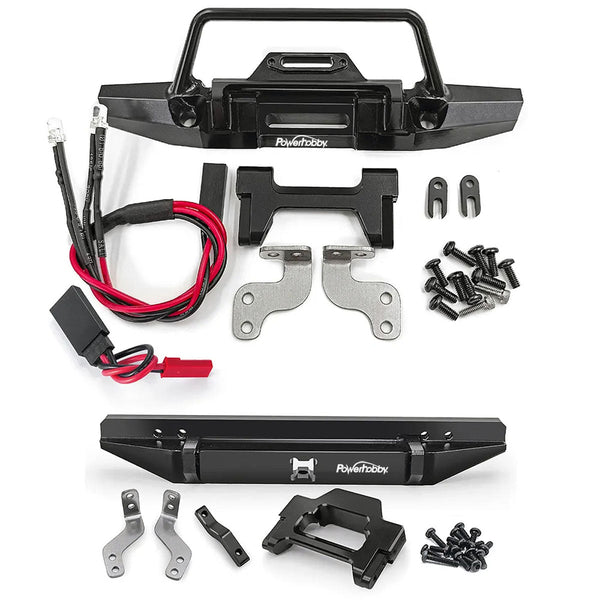 Powerhobby Front and Rear Bumper w Lights FOR Traxxas TRX-4M