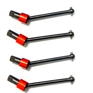 Powerhobby Aluminum Front & Rear CVD (4) FOR Traxxas 1/18 LATRAX Teton Red