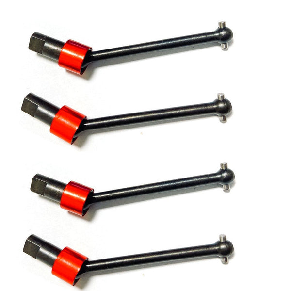 Powerhobby Aluminum Front & Rear CVD (4) FOR Traxxas 1/18 LATRAX Teton Red