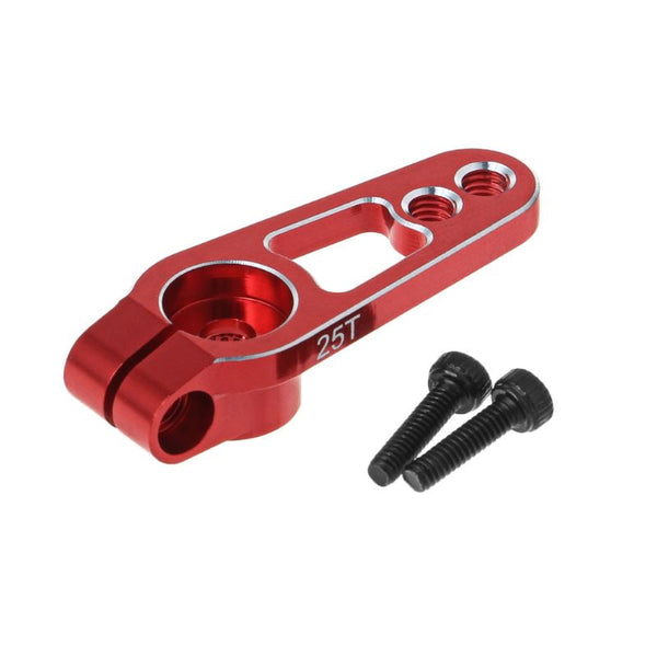 Powerhobby Aluminum 25T Servo Horn Arms 25 Teeth Spline M3 Clamp Red