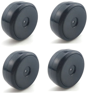 Powerhobby 1/10 Drift Car Mounted Tires / Wheels (4) Black PY020