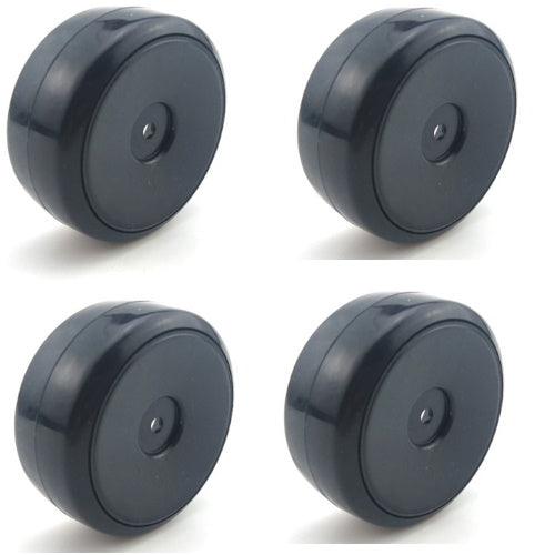 Powerhobby 1/10 Drift Car Mounted Tires / Wheels (4) Black PY020