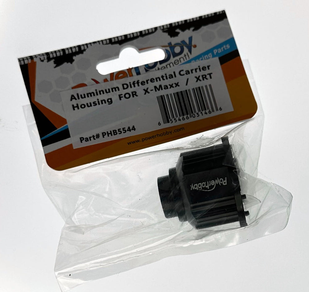 Powerhobby Aluminum Differential Carrier Housing Black FOR Traxxas X-Maxx / XRT