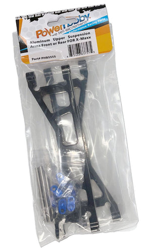 Powerhobby Aluminum Upper Suspension Arms Front or Rear Black FOR Traxxas X-Maxx
