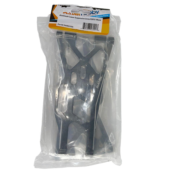 Powerhobby Aluminum Lower Suspension Arms Black FOR Traxxas X-Maxx