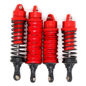 Powerhobby Shock Absorbers Covers Red FOR Traxxas 4x4