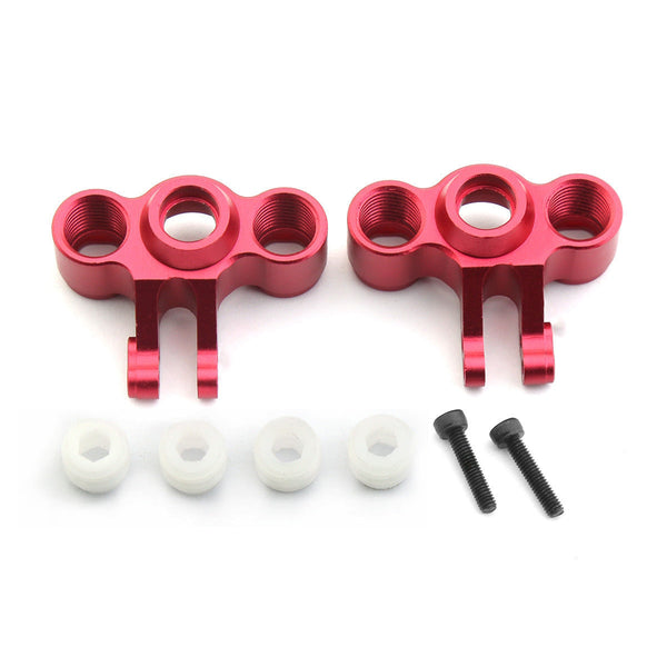 Powerhobby Aluminum Steering Knuckles Red FOR Traxxas 1/6 E-Revo Slash Summit