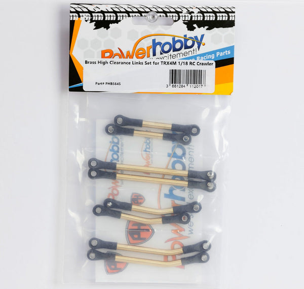 Powerhobby 8PC Brass High Clearance Links Set FOR Traxxas TRX-4M