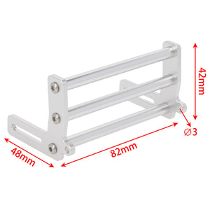 Powerhobby Aluminum Front Bumper Silber FOR TRX-4 SCX10 Rock Crawler