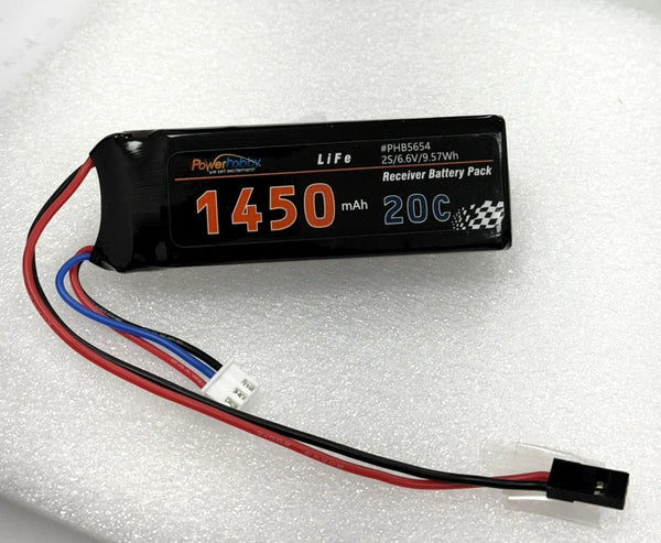 Powerhobby LiFe 2S 6.6V 1450mah LiFe Receiver Battery Pack