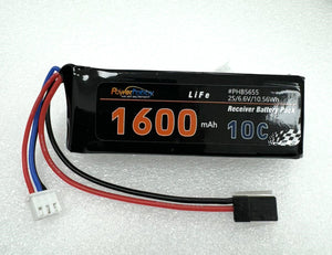 Powerhobby 6.6V 1600mah LiFe Receiver Battery Pack w Balance Plug