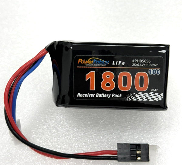 Powerhobby LiFe 6.6V 1800mah 10C Hump Receiver Battery Pack (Kyosho / Tekno)