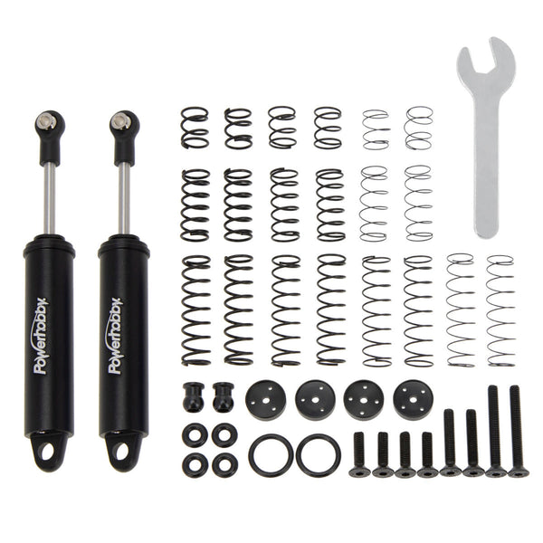 Powerhobby 100mm Promatics Two Stage Internal Spring Shocks (2) Black