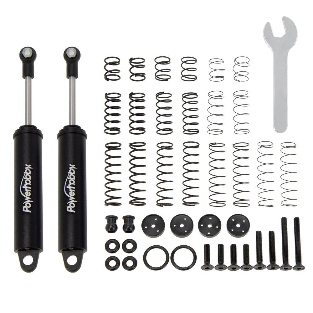 Powerhobby 110mm Promatics Two Stage Internal Spring Shocks (2) Black