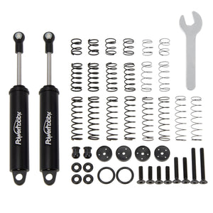 Powerhobby 110mm Promatics Two Stage Internal Spring Shocks (2) Black