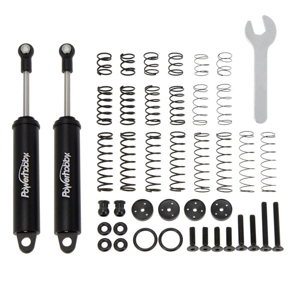 Powerhobby 110mm Promatics Two Stage Internal Spring Shocks (2) Black