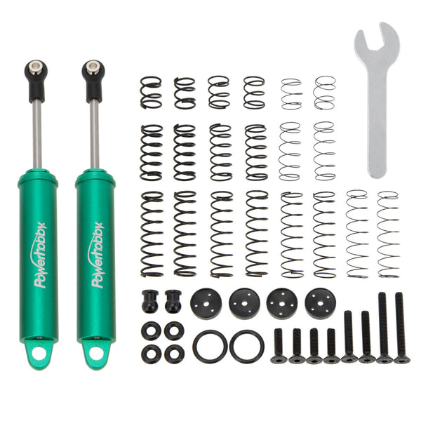 Powerhobby 110mm Promatics Two Stage Internal Spring Shocks (2) Green