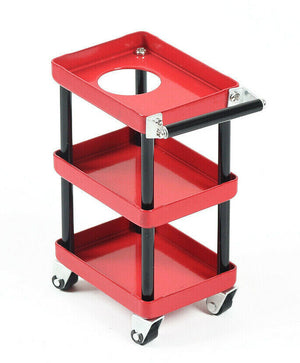 Powerhobby 1/10 Garage RACK Tool CART W/ Wheels Red Crawler Accessories