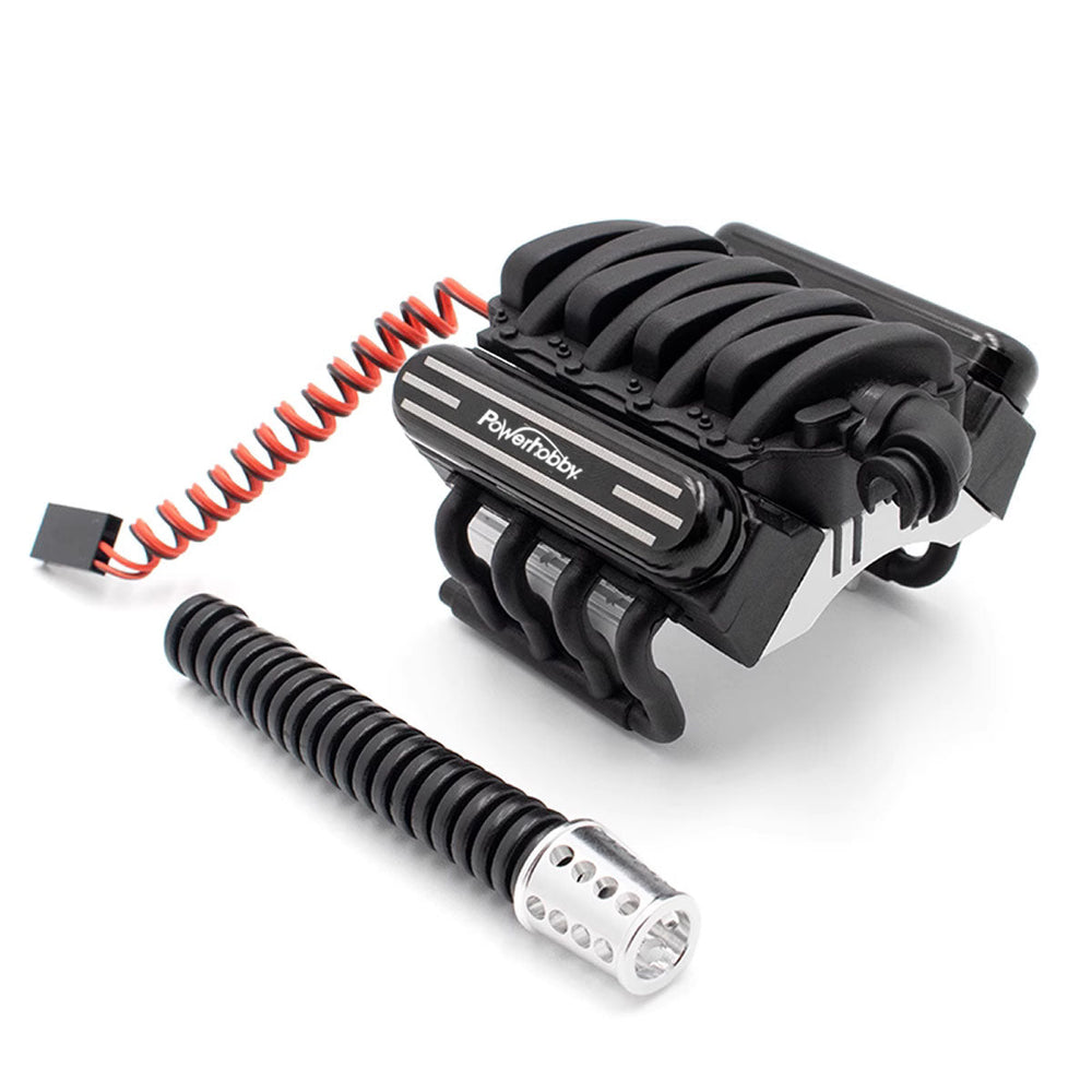 Powerhobby V8 Engine Motor Heatsinks & Cooling Fan FOR TRX-4 / SCX10