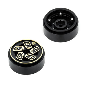 Powerhobby 1.0" Z8 Brass Beadlock Crawler Wheels 1/24 Axial SCX24 Jeep Bronco