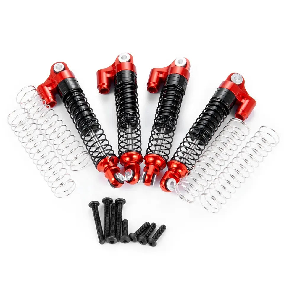 Powerhobby Long Travel 62mm Aluminum Shocks Red FOR Traxxas TRX-4M