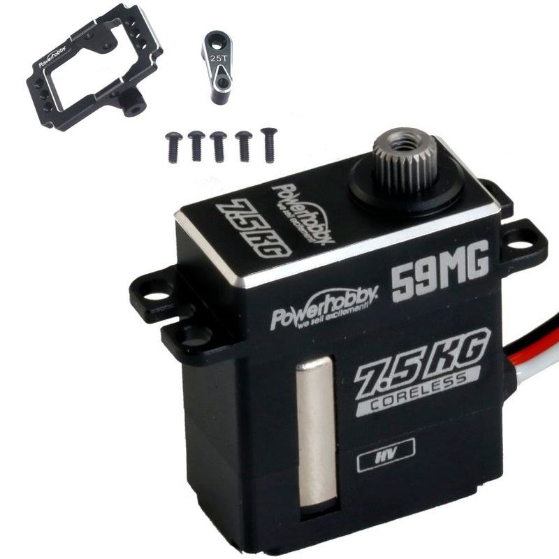 Powerhobby 59MG Aluminum Digital Micro UPGRADE Servo W Mount FOR Traxxas TRX-4M