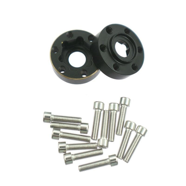 Powerhobby Brass Wheel Hub Hex Adapter Counterweight 18mm FOR SCX10 TRX-4 TRX-6 - Echo Six Hobbies