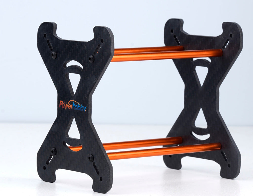 Powerhobby Carbon Fiber Tire Storage Rack FOR 1.0" Tires 1/24 Orange