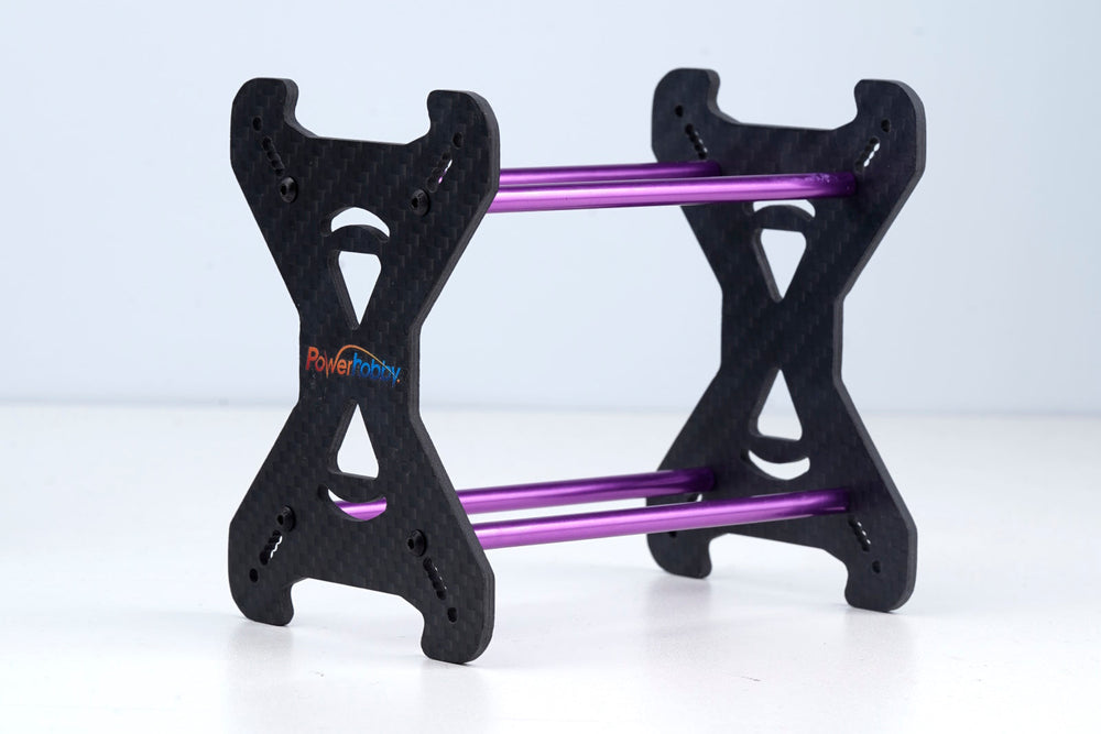 Powerhobby Carbon Fiber Tire Storage Rack FOR 1.0" Tires 1/24 Purple