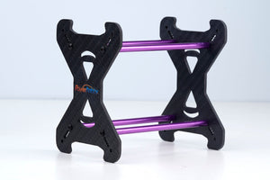 Powerhobby Carbon Fiber Tire Storage Rack FOR 1.0" Tires 1/24 Purple