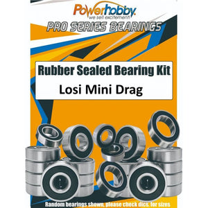 Powerhobby Rubber Sealed Bearing Kit Losi Mini No Prep Drag Car