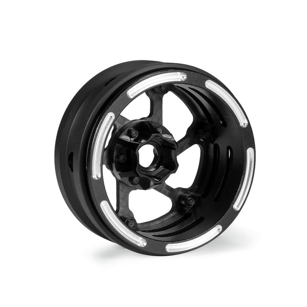 Powerhobby 1.9" Carbon Fiber Lightweight Beadlock Wheels A 1/10 Rock Crawler