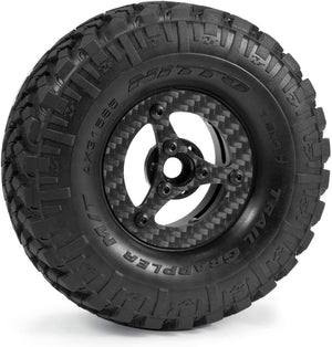 Powerhobby 1.9" Carbon Fiber Lightweight Beadlock Wheels B 1/10 Rock Crawler