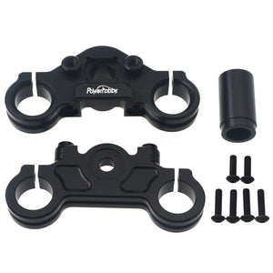 Powerhobby 7075 Aluminum Tripler Clamp Set Black Losi Promoto MX
