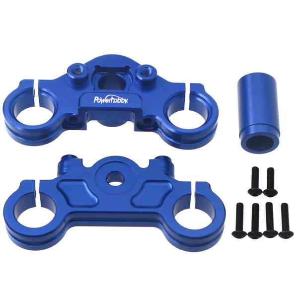 Powerhobby 7075 Aluminum Tripler Clamp Set Blue Losi Promoto MX