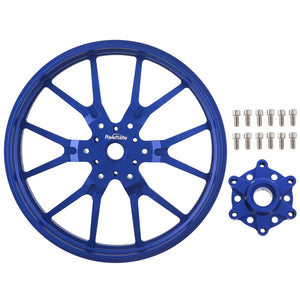 Powerhobby 7075 Aluminum Front Wheels w Hub Blue Losi Promoto MX