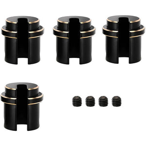 Powerhobby Black Brass Shock Lower Spring Retainer Axial SCX10 PRO