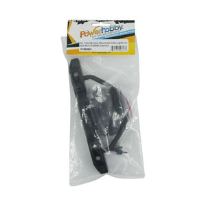 Powerhobby Aluminum Front Bumper w LED Lights Axial SCX10 90046