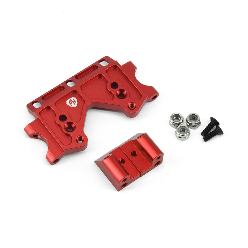 Powerhobby Aluminum Front Bulkhead FOR Traxxas Slash Rustler Bandit 2WD Red