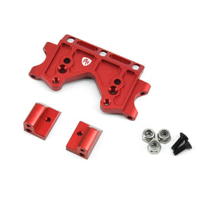 Powerhobby Aluminum Front Bulkhead FOR Traxxas Slash Rustler Bandit 2WD Red