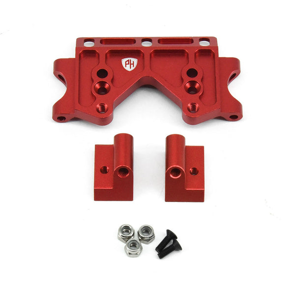 Powerhobby Aluminum Front Bulkhead FOR Traxxas Slash Rustler Bandit 2WD Red