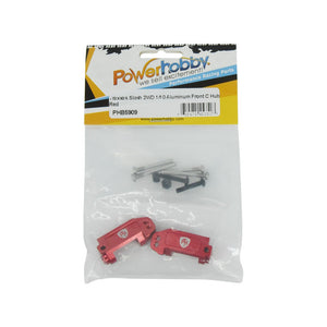 Powerhobby Aluminum Front Caster Blocks Red FOR Traxxas Slash Stampede Ruslter Bandit