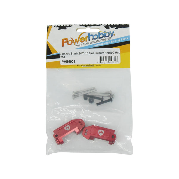 Powerhobby Aluminum Front Caster Blocks Red FOR Traxxas Slash Stampede Ruslter Bandit