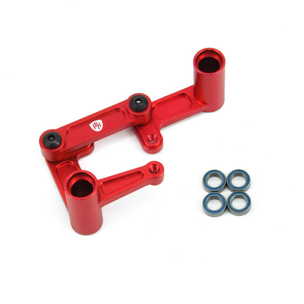 Powerhobby Aluminum Steering Bellcrank Draglink FOR Traxxas Slash Ruster Bandit Red
