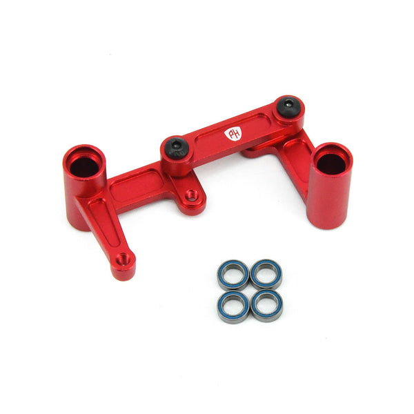 Powerhobby Aluminum Steering Bellcrank Draglink FOR Traxxas Slash Ruster Bandit Red