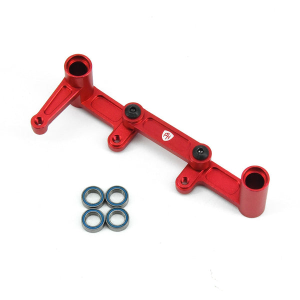Powerhobby Aluminum Steering Bellcrank Draglink FOR Traxxas Slash Ruster Bandit Red