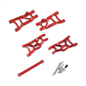 Powerhobby Aluminum Front / Rear Suspension A-Arms Red FOR Traxxas Slash 2WD